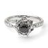 A Lady's Rose Wedding Black Diamond Ring - Elena no. 16